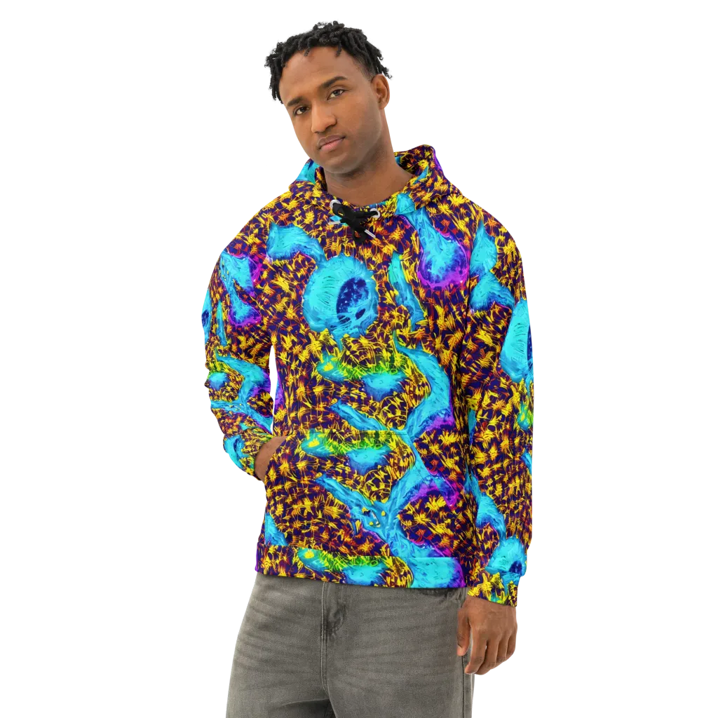 Wildfire Waters on Cotton Hoodie — Left Front