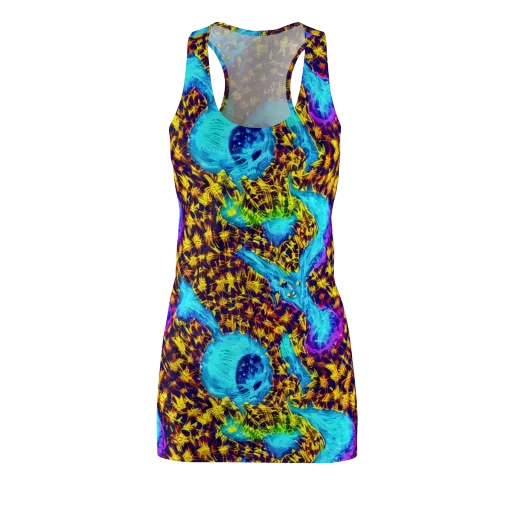 Wildfire Waters on a Racerback Dress