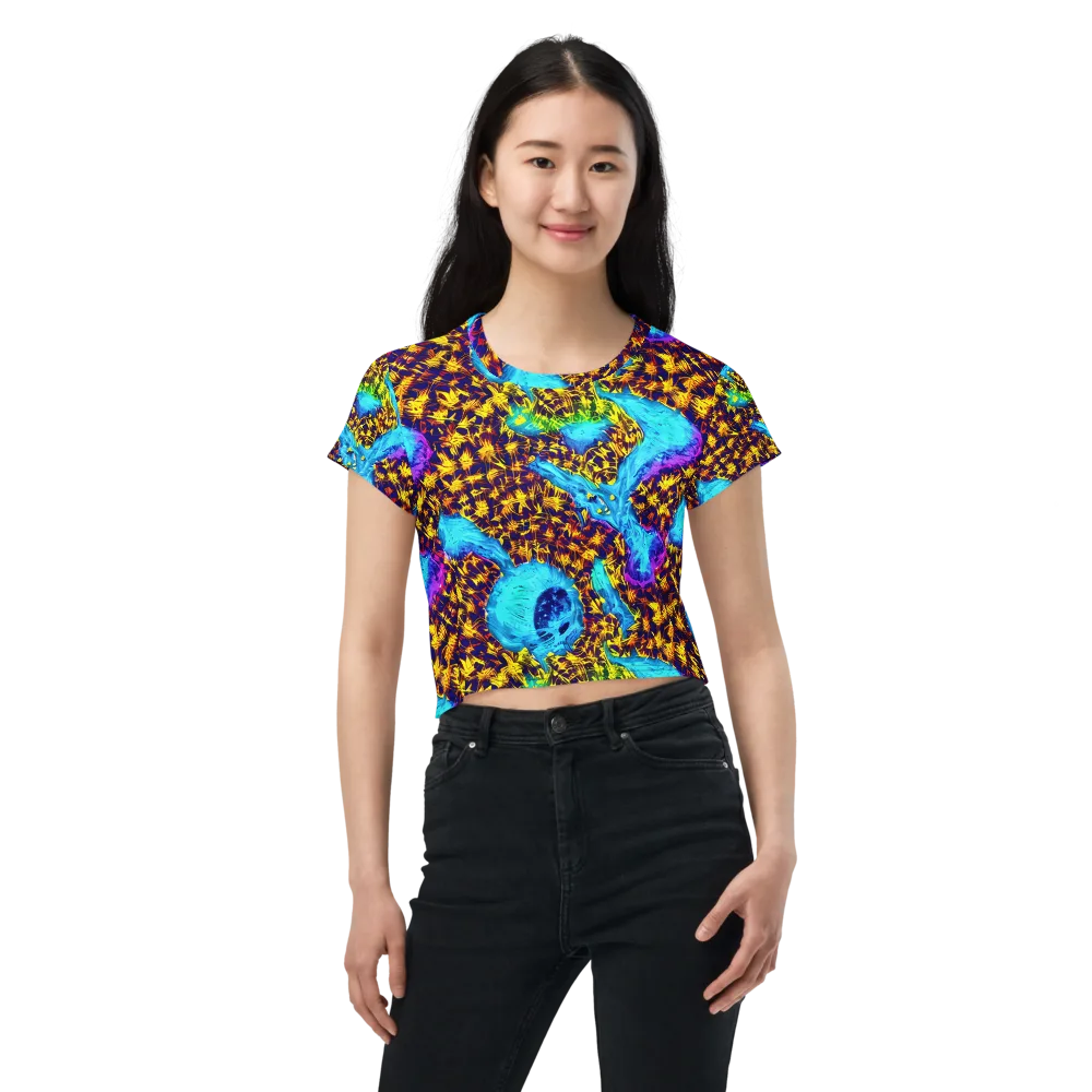 Wildfire Waters on Crop Tee — Front