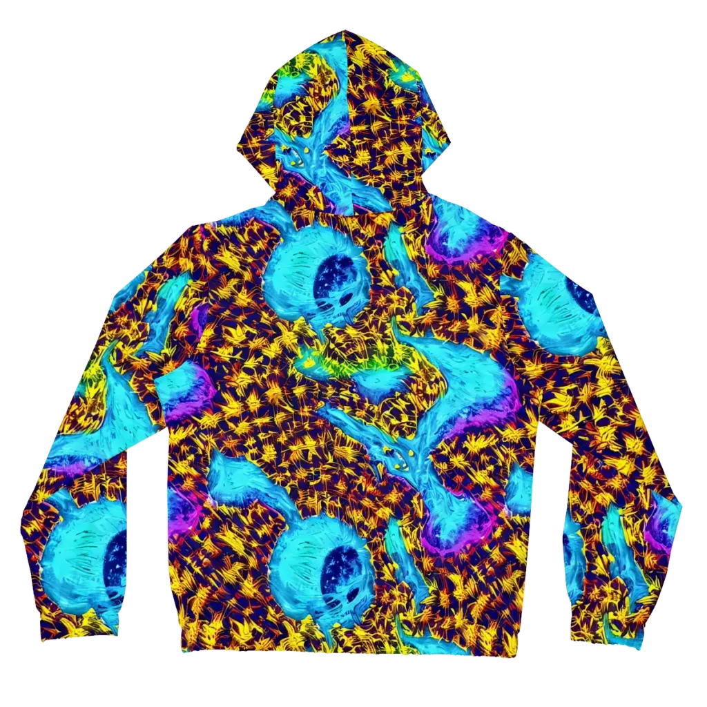 Wildfire Waters on Women's Full-Zip Hoodie — Back