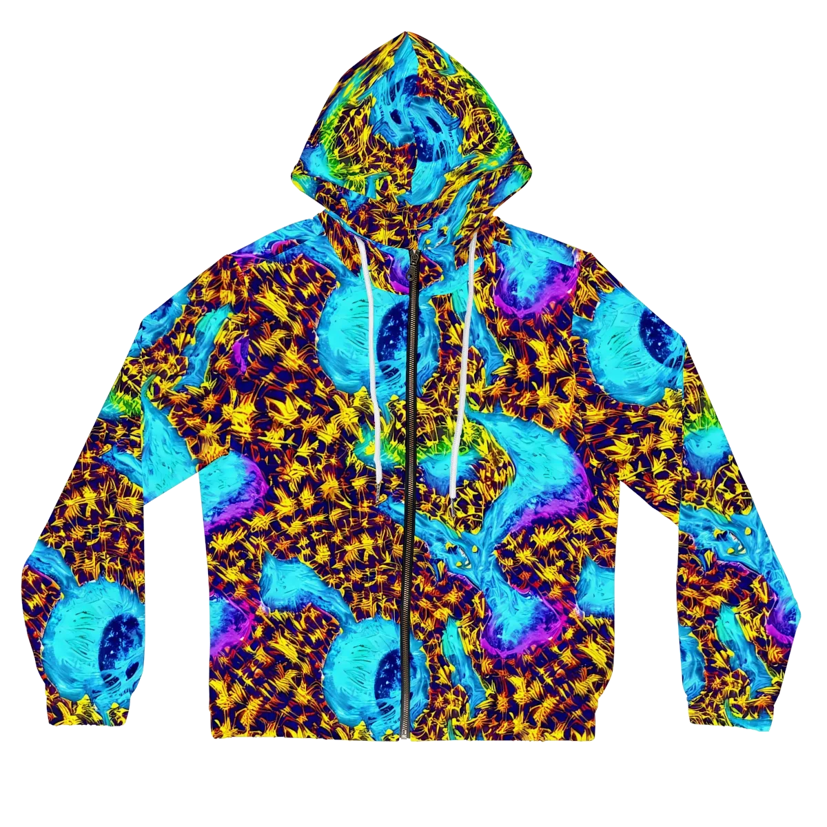 Wildfire Waters on Women's Full-Zip Hoodie — Front