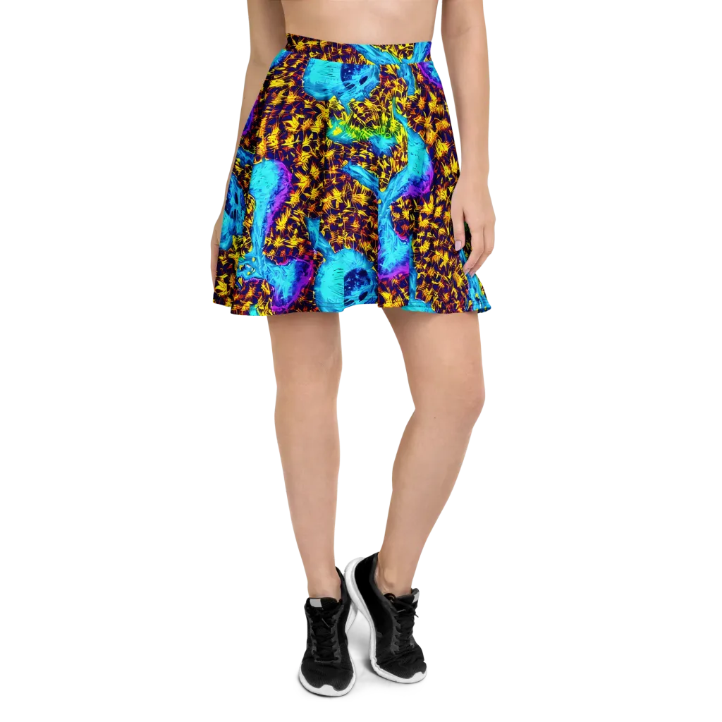 Wildfire Waters on Skater Skirt — Front