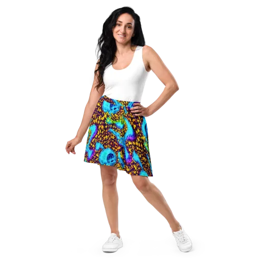 Wildfire Waters on a Skater Skirt