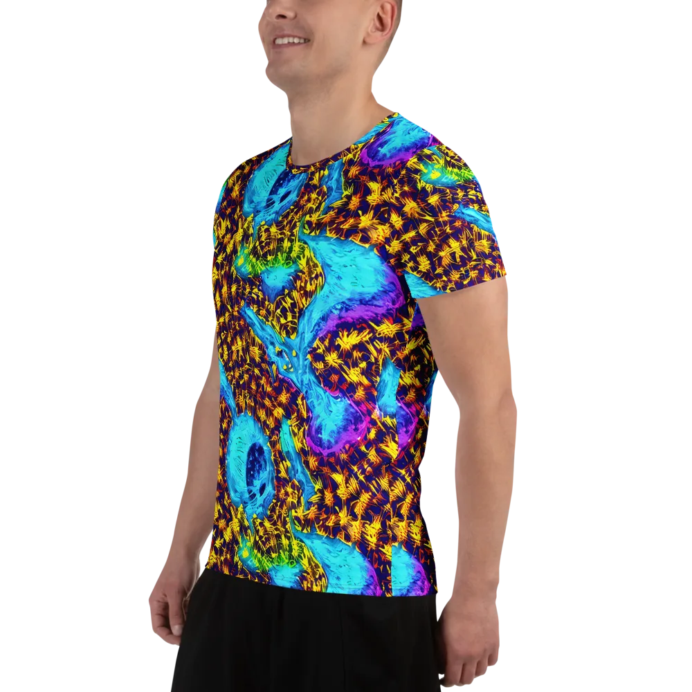 Wildfire Waters on Men's Athletic T-Shirt — Left