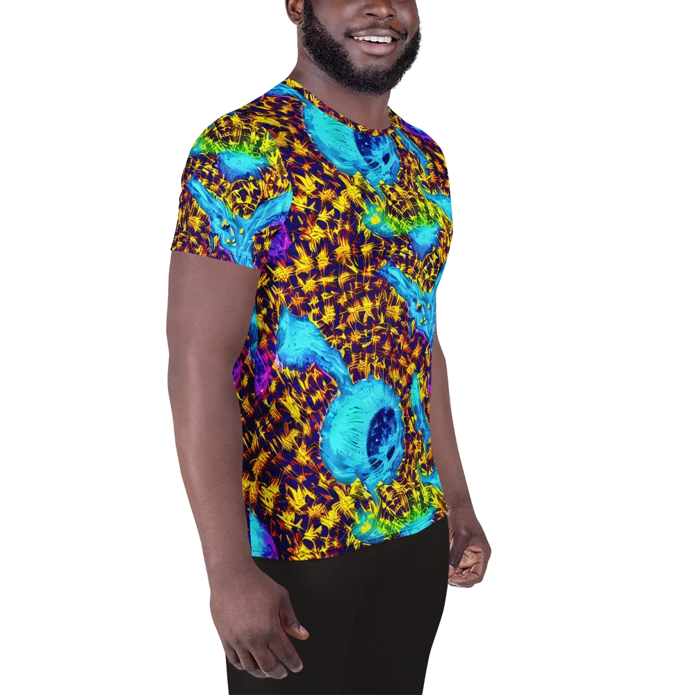 Wildfire Waters on Men's Athletic T-Shirt — Right