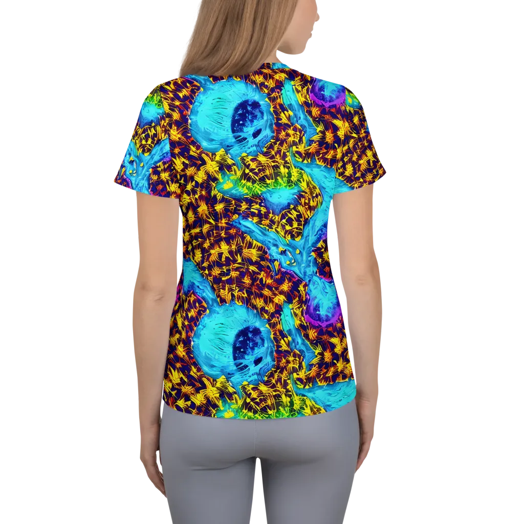 Wildfire Waters on Women's Athletic T-Shirt — Back