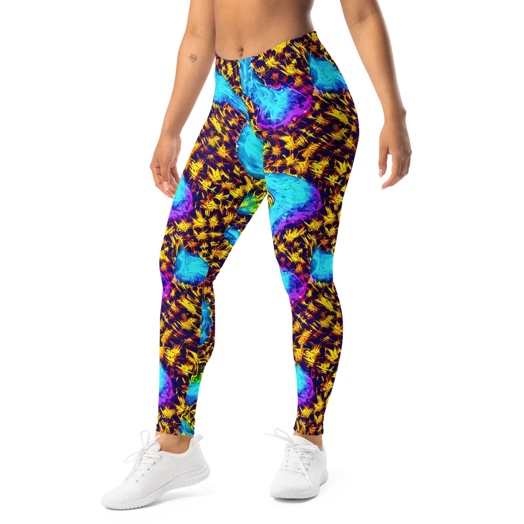 Wildfire Waters on Leggings — Left Front