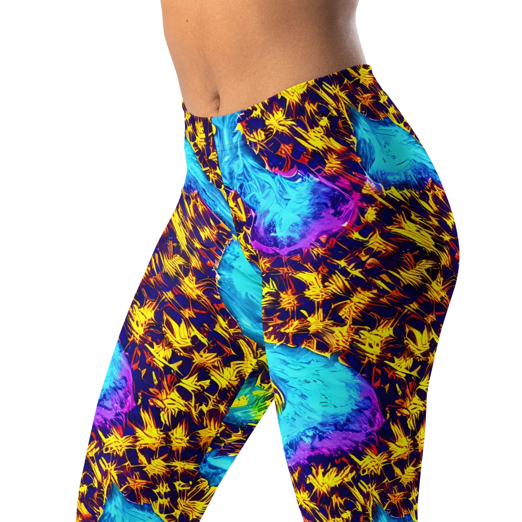 Wildfire Waters on Leggings — Left Front