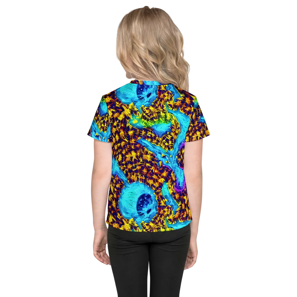 Wildfire Waters on Kids Crew Neck T-Shirt — Back