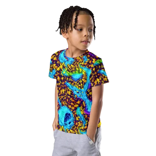 Wildfire Waters on a Kids Crew Neck T-Shirt