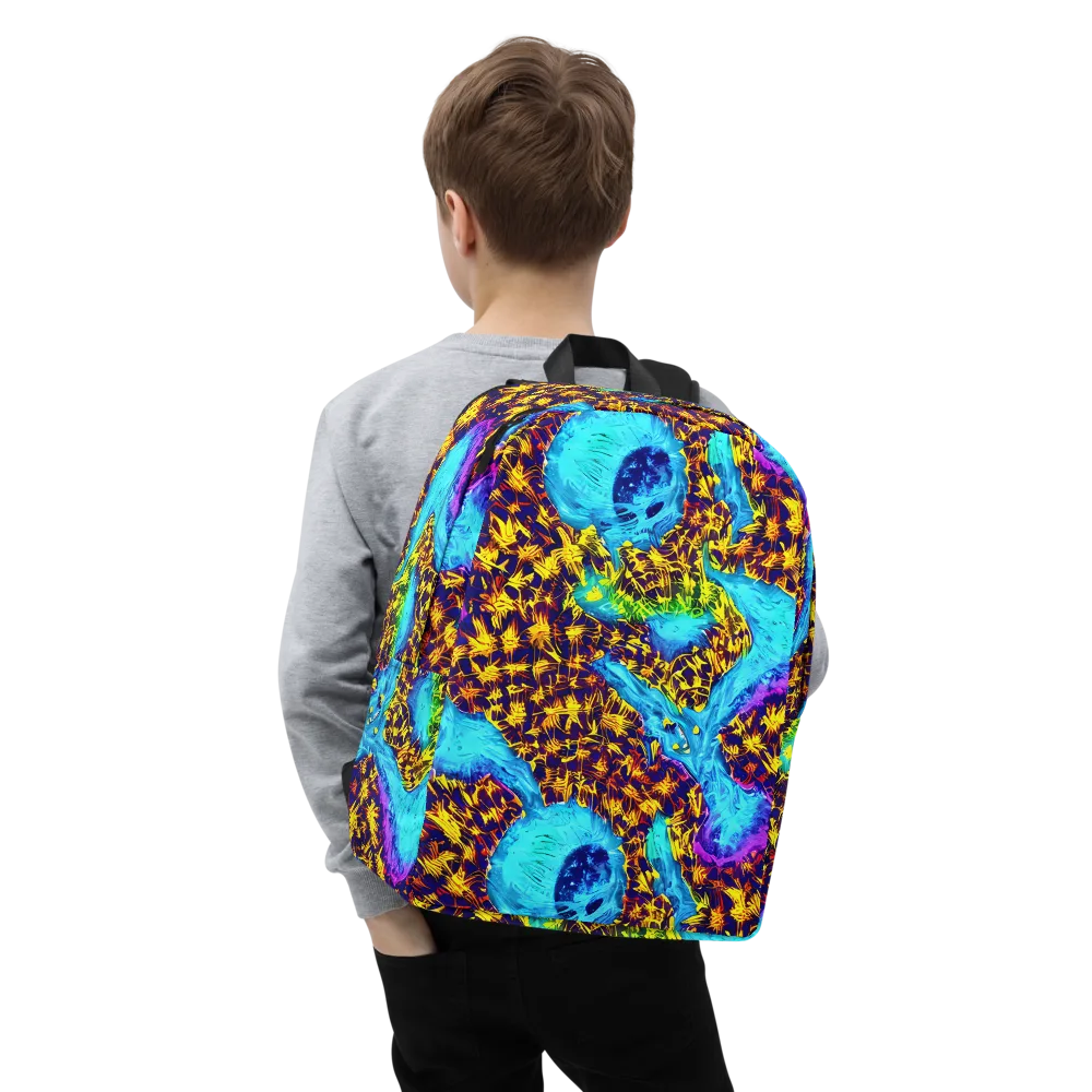 Wildfire Waters on Minimalist Backpack — Zoomed-in