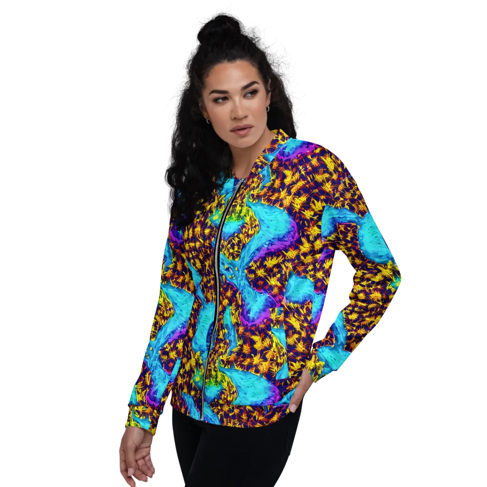 Wildfire Waters on Bomber Jacket — Left