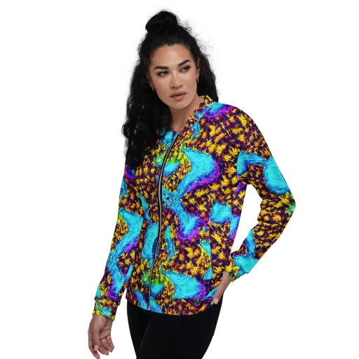 Wildfire Waters on a Bomber Jacket