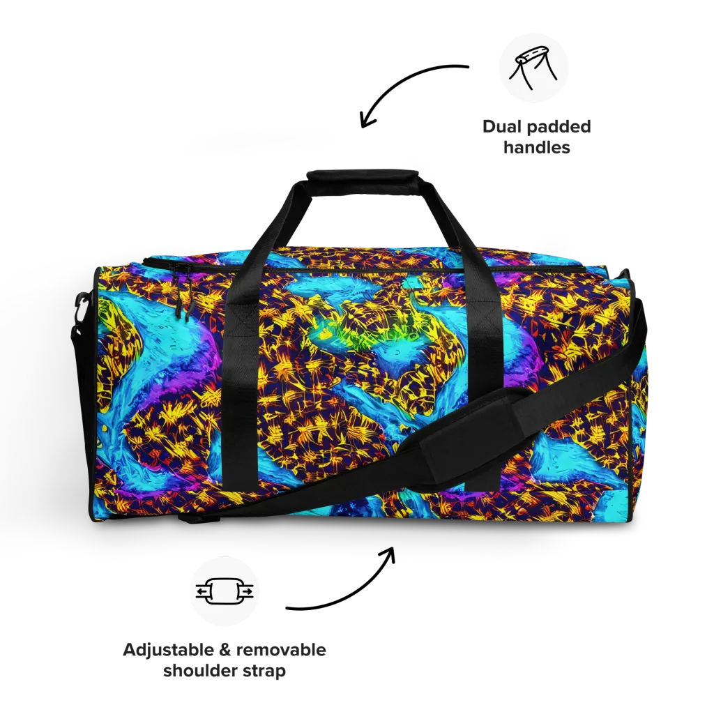 Wildfire Waters on Duffle Bag — Front