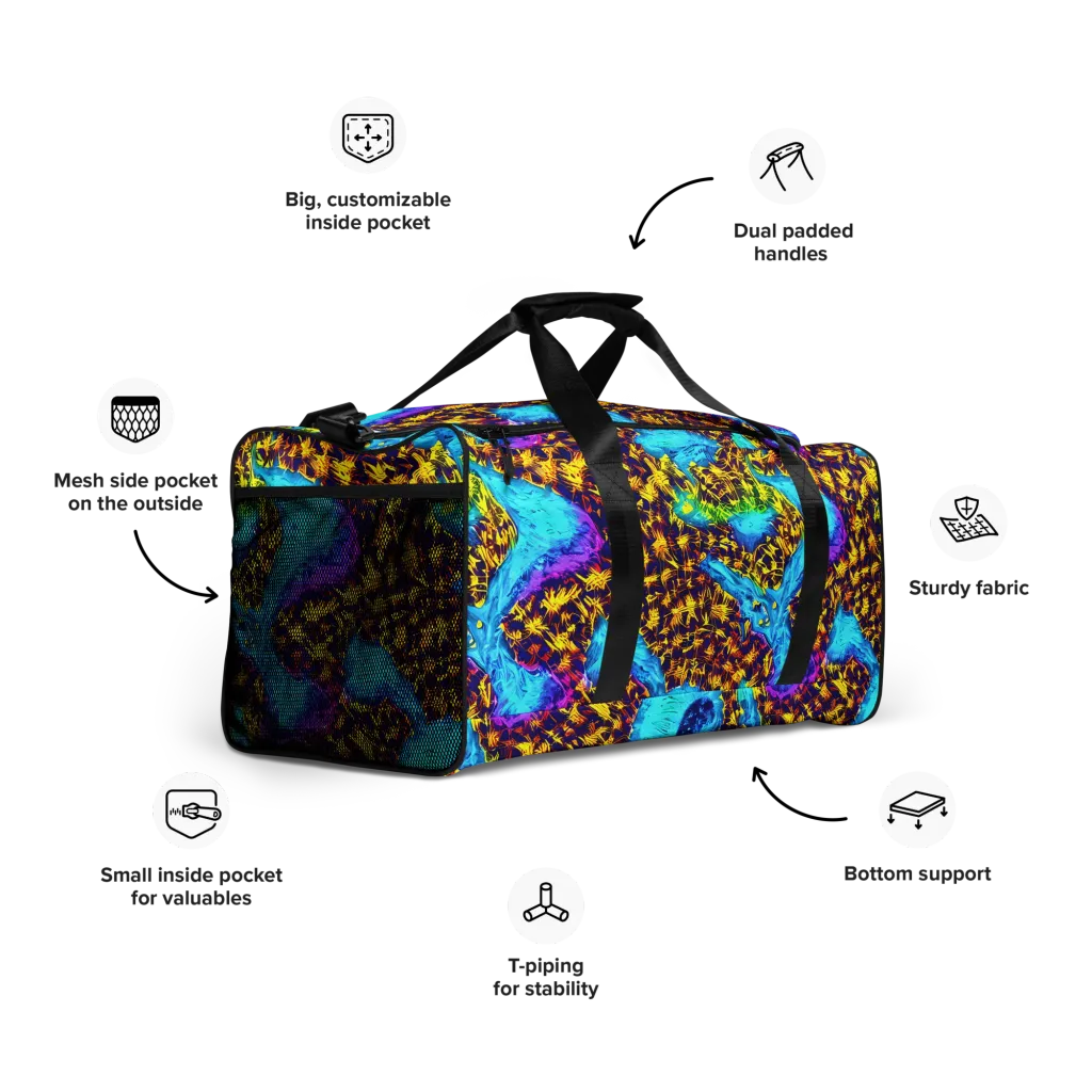 Wildfire Waters on Duffle Bag — Right Front