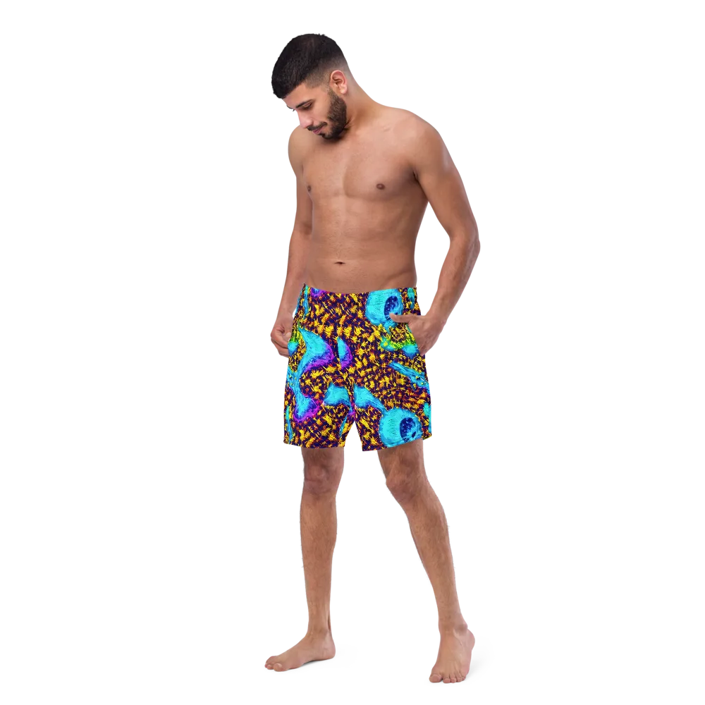 Wildfire Waters on Swim Trunks — Left Front