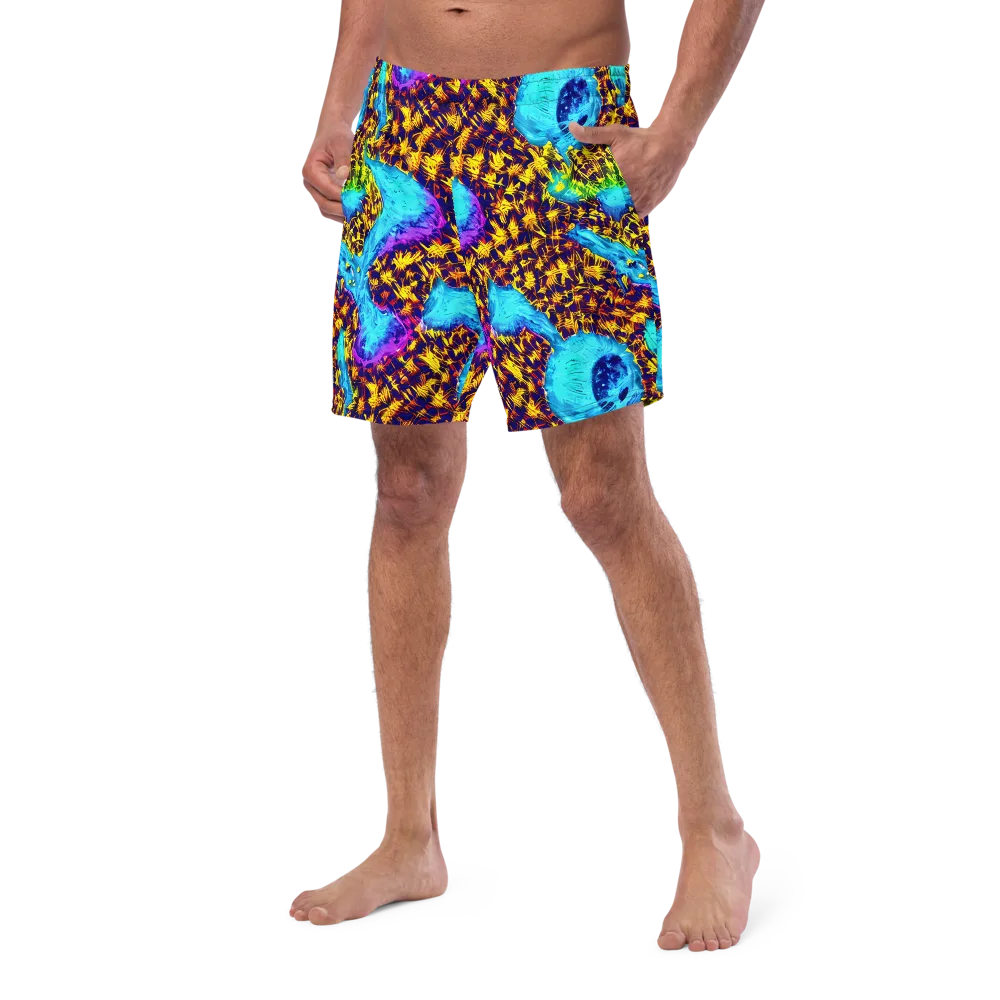 Wildfire Waters on Swim Trunks — Left Front