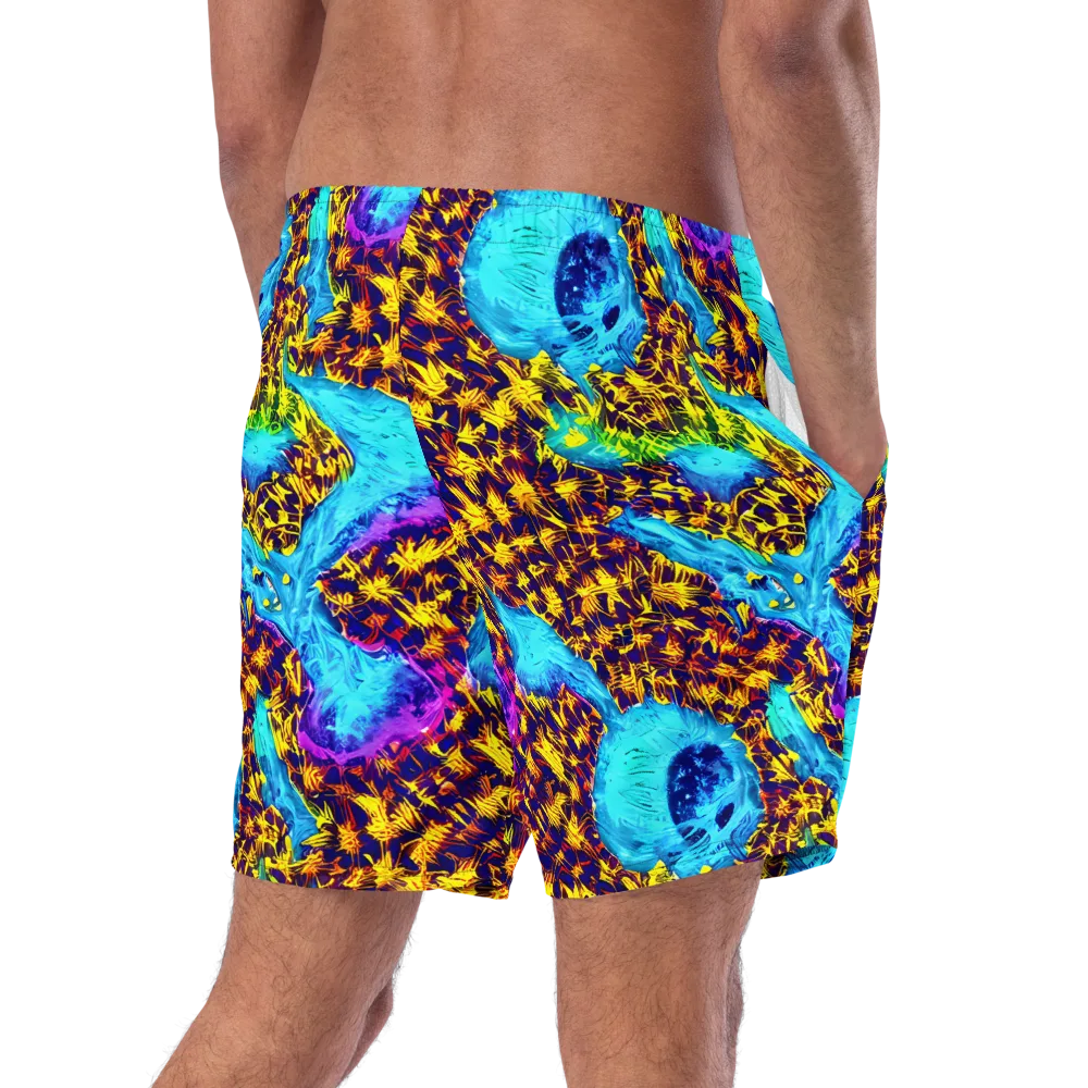Wildfire Waters on Swim Trunks — Right Back