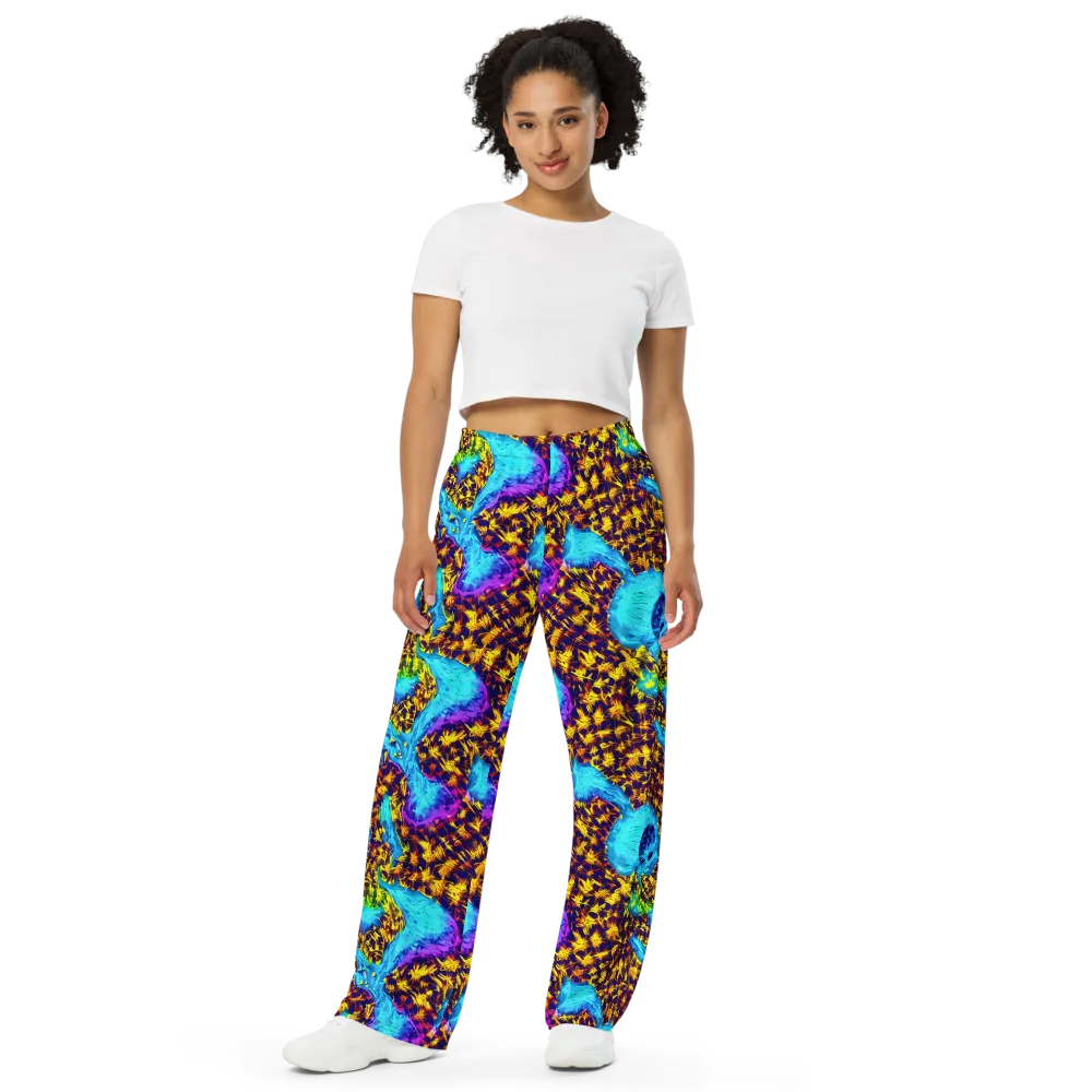Wildfire Waters on Wide-Leg Pants — Front
