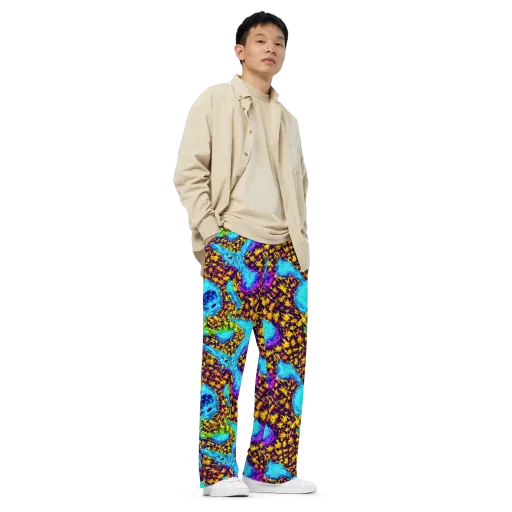 Wildfire Waters on a Wide-Leg Pants