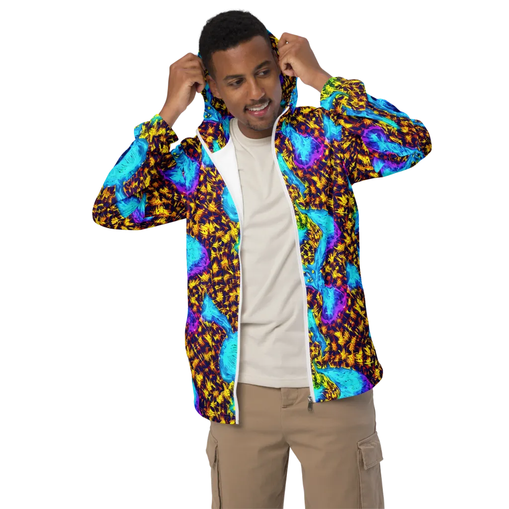Wildfire Waters on Men's Windbreaker — Front