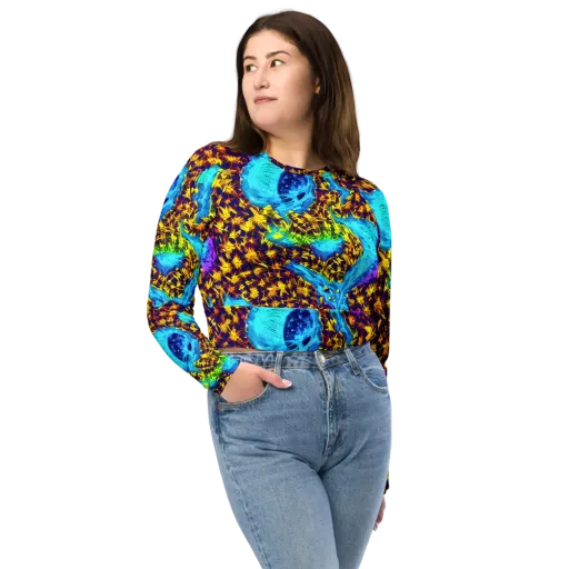 Wildfire Waters on a Long Sleeve Crop Top
