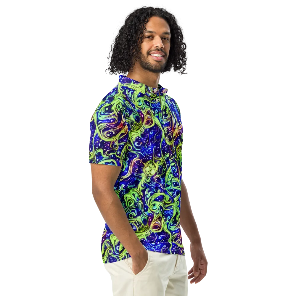 Molten Whirlwind on Men's Slim Fit Polo Shirt — Right Front
