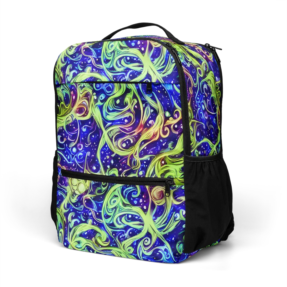Molten Whirlwind on Utility Backpack — Left Front