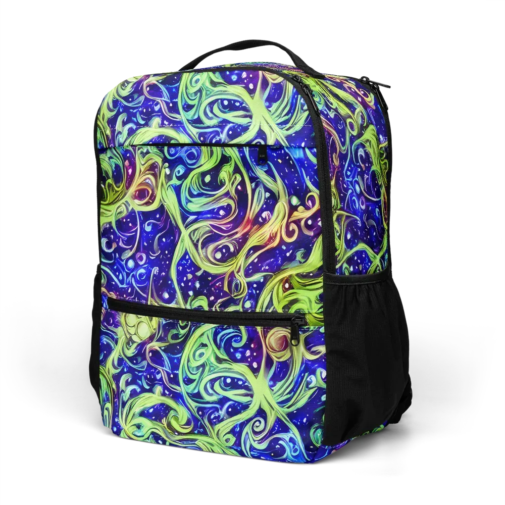 Molten Whirlwind on Utility Backpack — Left Front