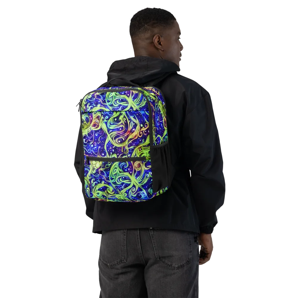 Molten Whirlwind on Utility Backpack — Back