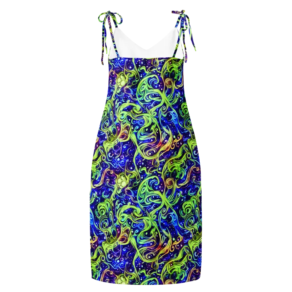 Molten Whirlwind on Slip Dress — Back