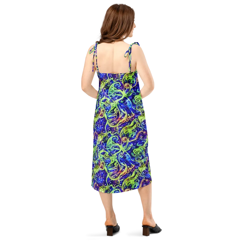 Molten Whirlwind on Slip Dress — Back