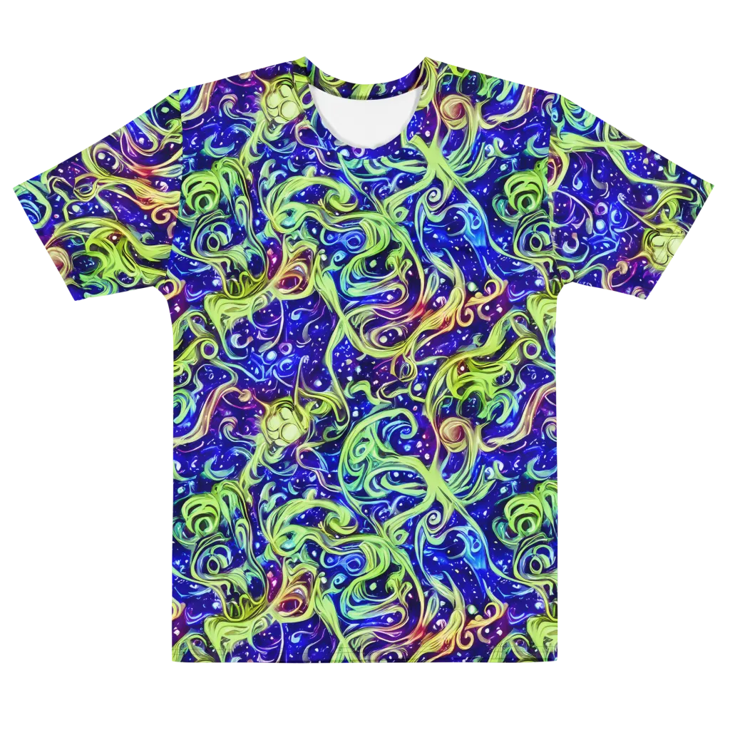 Molten Whirlwind on Men's Cotton Crew Neck T-Shirt — Front