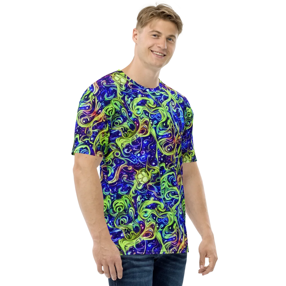 Molten Whirlwind on Men's Crew Neck T-Shirt — Right