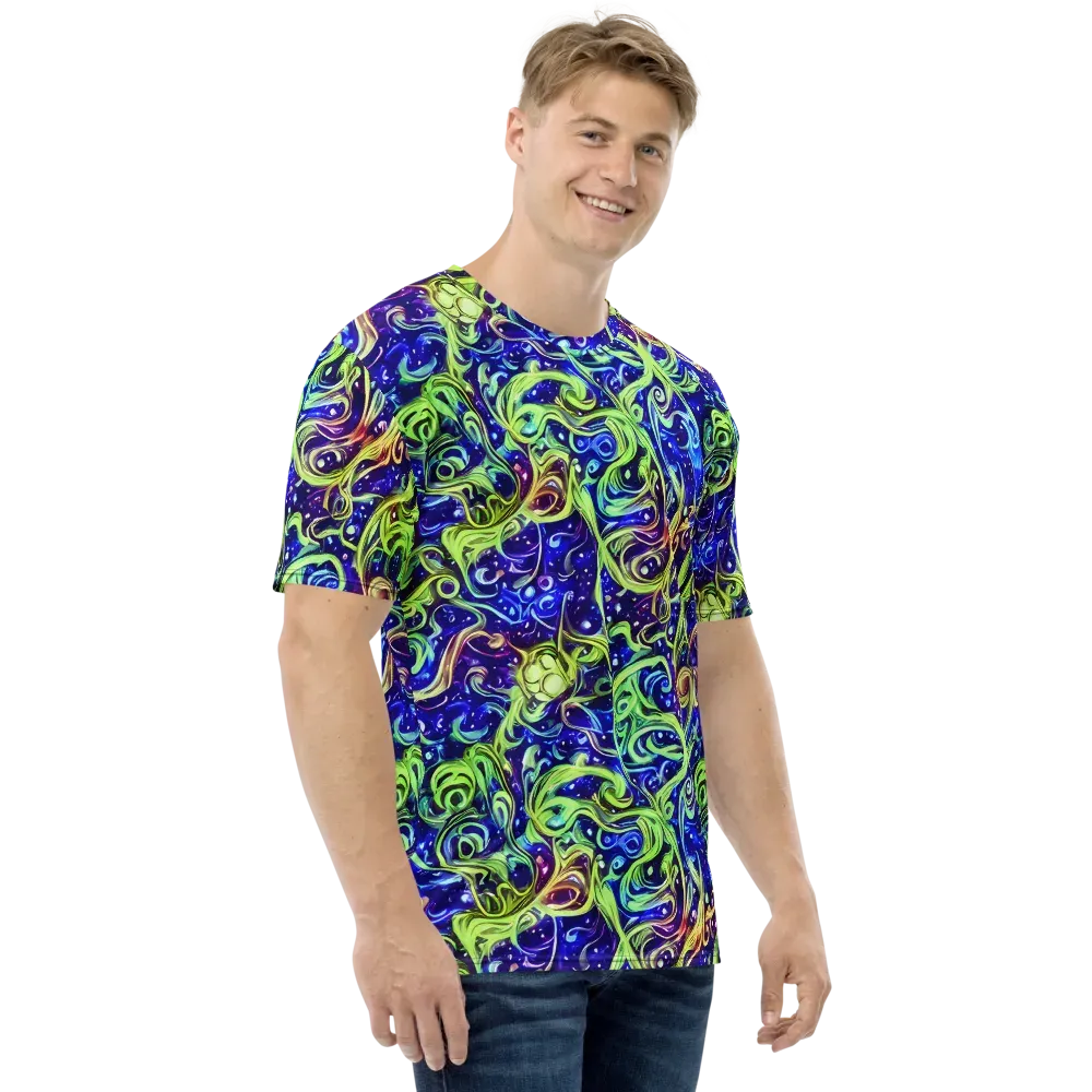 Molten Whirlwind on Men's Crew Neck T-Shirt — Right