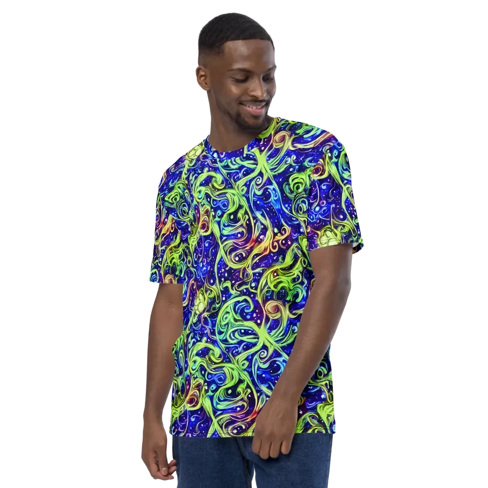 Molten Whirlwind on Men's Crew Neck T-Shirt — Left