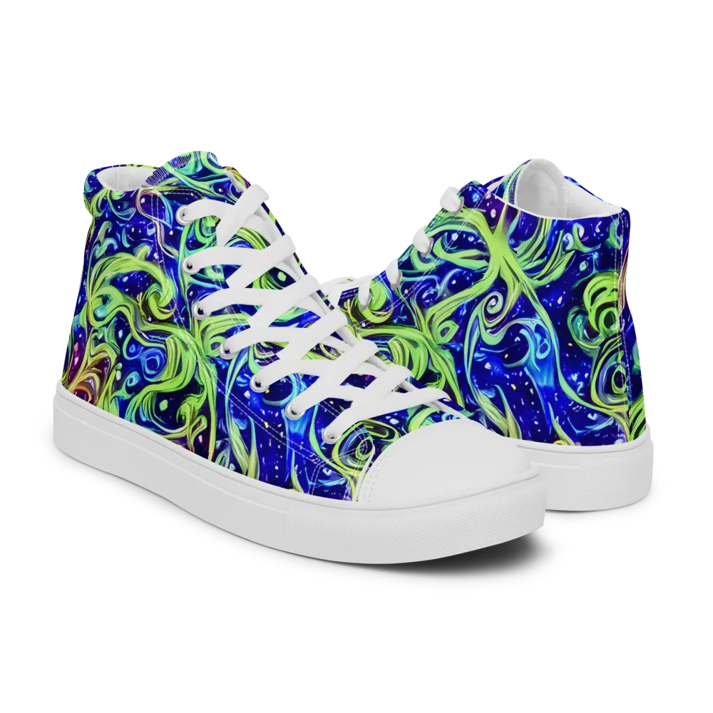 Molten Whirlwind on Men's High Top Canvas Shoes — Right
