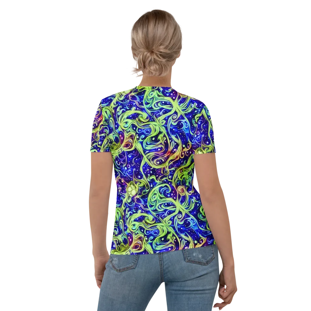 Molten Whirlwind on Women's Crew Neck T-Shirt — Back