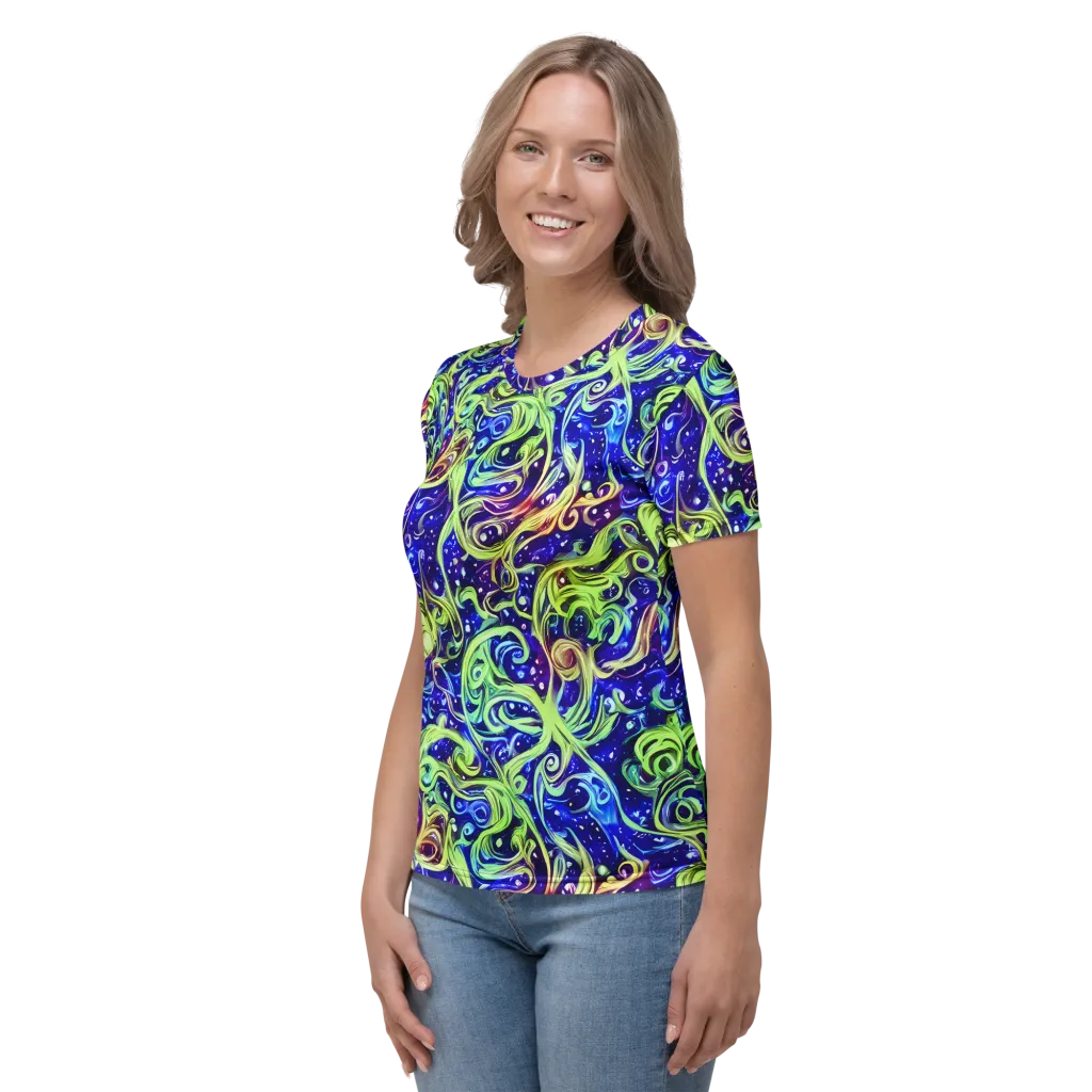 Molten Whirlwind on Women's Crew Neck T-Shirt — Left