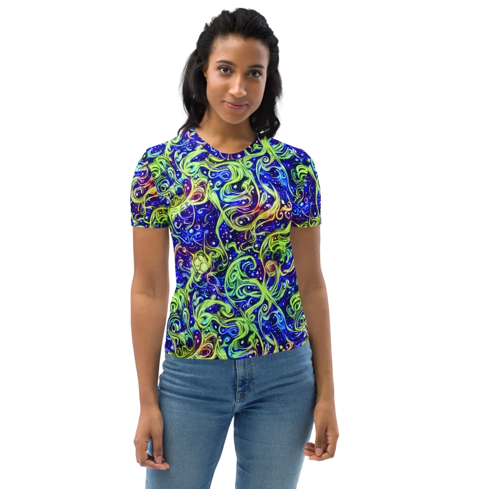 Molten Whirlwind on Women's Crew Neck T-Shirt — Front