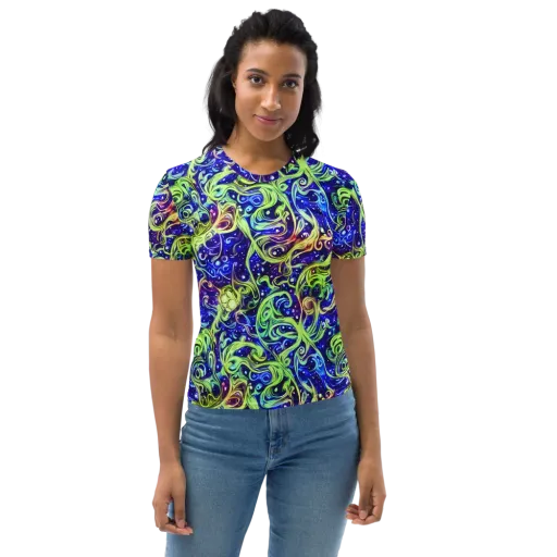 Molten Whirlwind on a Women's Crew Neck T-Shirt