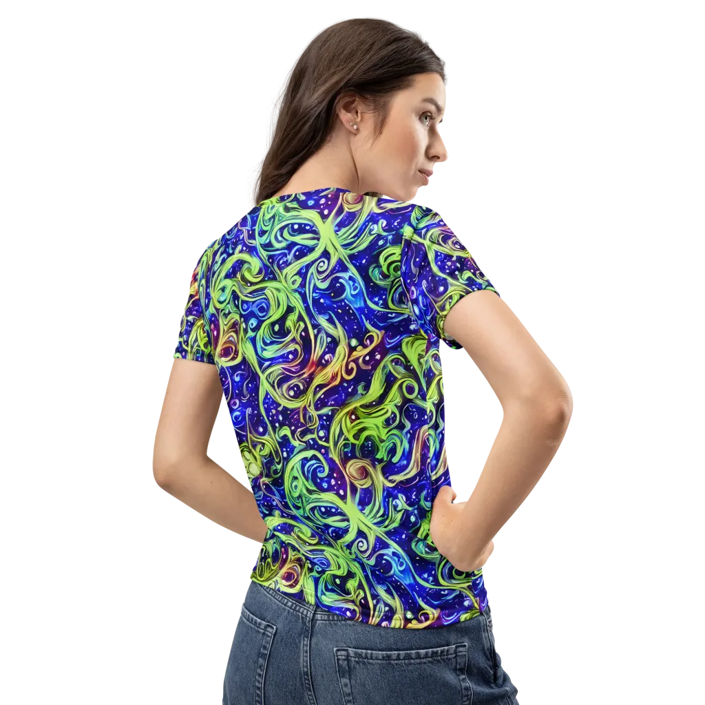Molten Whirlwind on Women's Crew Neck T-Shirt — Back