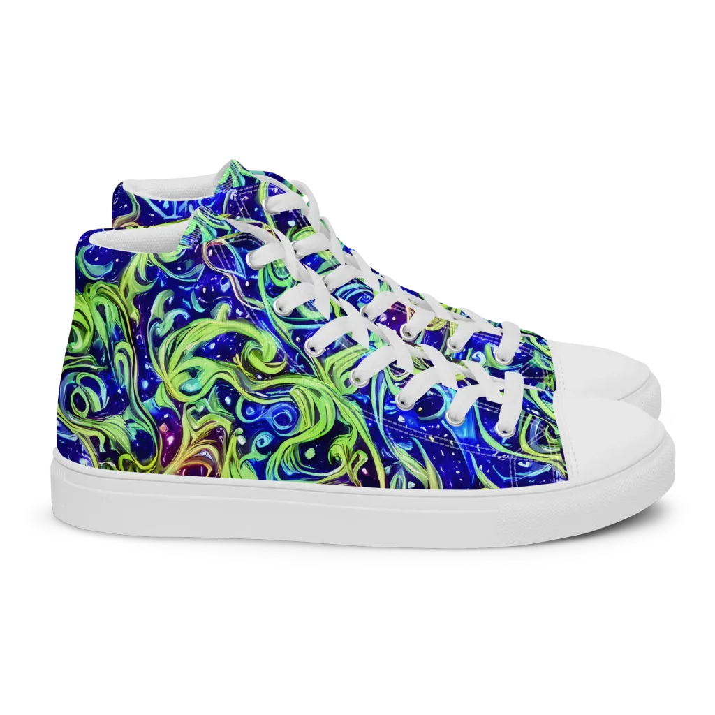Molten Whirlwind on Women's High Top Canvas Shoes — Right