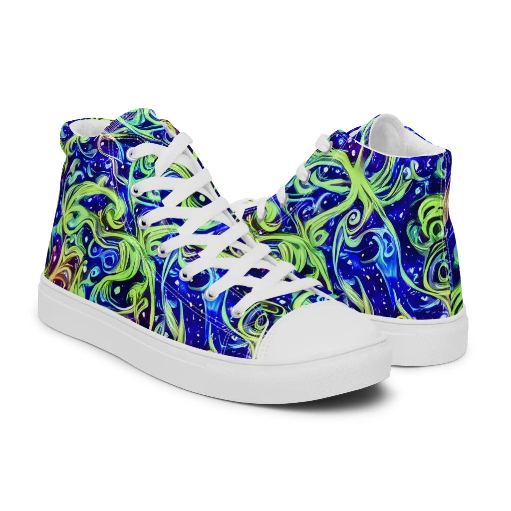 Molten Whirlwind on Women's High Top Canvas Shoes — Right