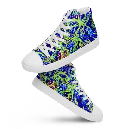 Molten Whirlwind on a Women's High Top Canvas Shoes