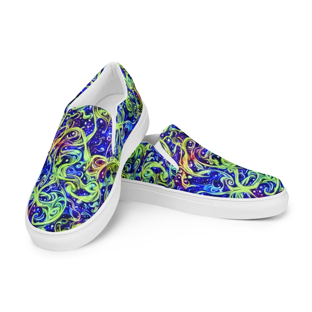 Molten Whirlwind on Men's Slip-On Canvas Shoes — Left Front