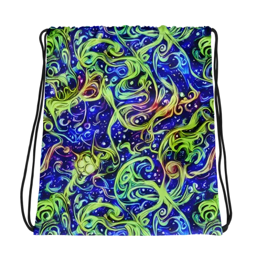 Molten Whirlwind on a Drawstring Bag