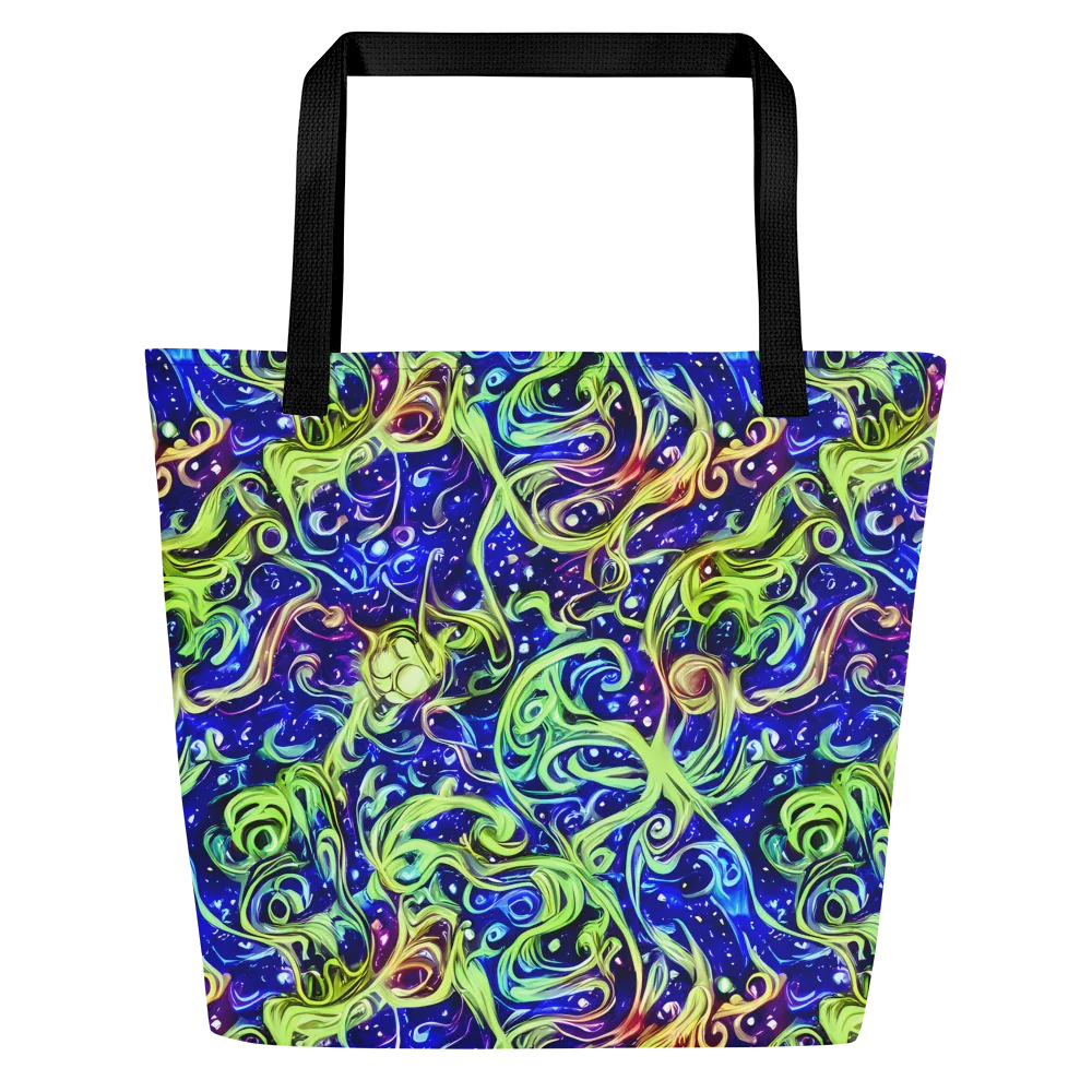 Molten Whirlwind on Large Tote Bag W/ Pocket — Front
