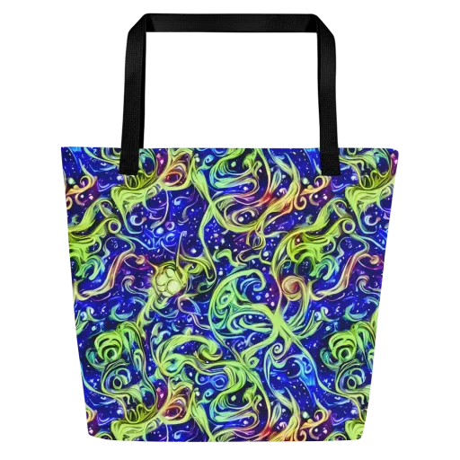 Molten Whirlwind on a Large Tote Bag W/ Pocket