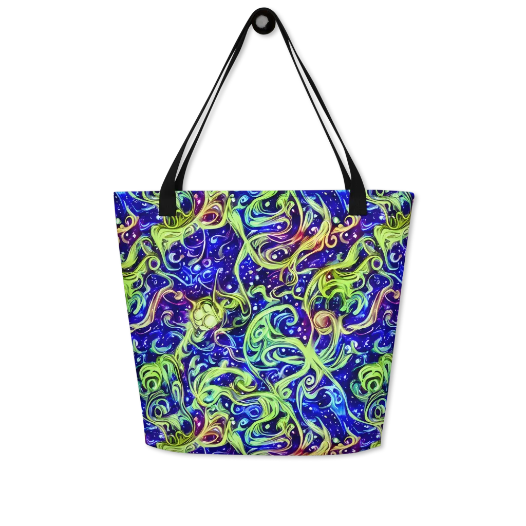 Molten Whirlwind on Large Tote Bag W/ Pocket — Front